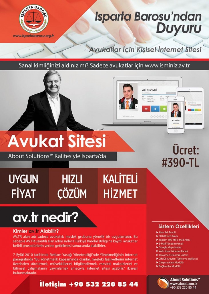 Avukat Sitesi, Avukat Web Tasarım, Avukat Kişisel Site